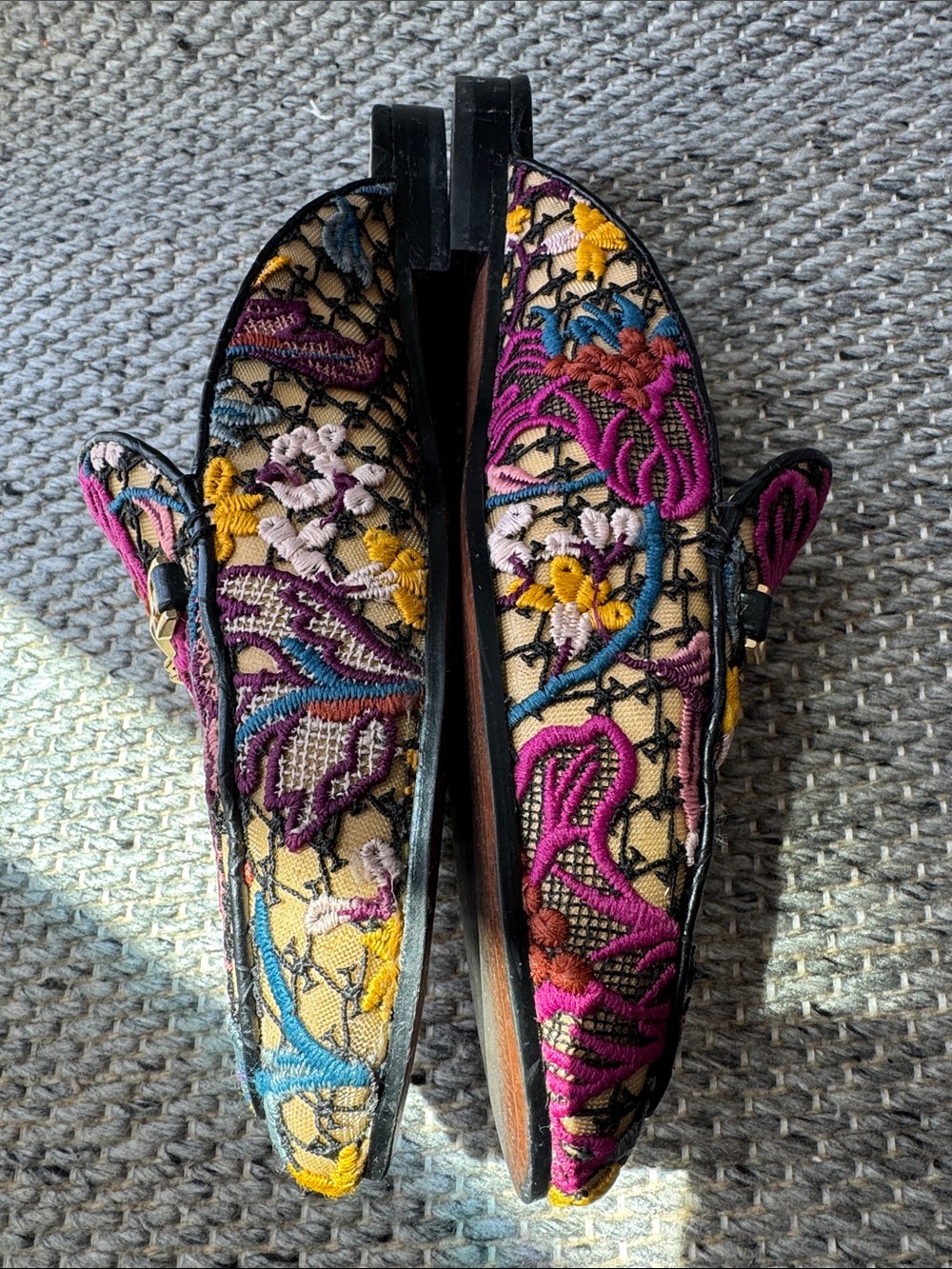 Sam Edelman Linnie Embroidered Floral and Lace Slip-On Mules EUC Sz 9 Multicolor - Picture 11 of 16